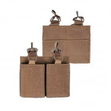 Підсумок для магазинів подвійний Темний койот Mil-Tec MAG.TASCHE DOUBLE M.KLETTRÜCKEN DARK COYOTE (13496219)