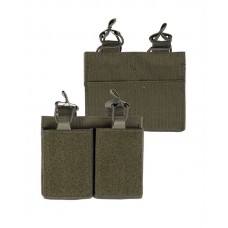 Підсумок для магазинів подвійний Олива Mil-Tec MAG.TASCHE DOUBLE M.KLETTRÜCKEN OLIV (13496201)