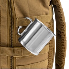 Кружка із карабіном Mil-Tec 250мл нержавіюча сталь KARABINERBECHER S/STEEL (14607800-250)