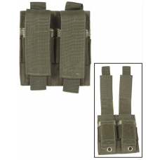 Підсумок тактичний для магазинів пістолета подвійний Олива Mil-Tec MAG.TASCHE F.PISTOLE DOUBLE OLIV (13495501)