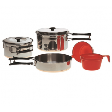 Набір посуду Кухарський Mil-Tec KOCH-SET ST/STEEL 2 PERS. (14647000)