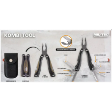 Мультитул тактичний Mil-Tec з чохлом 9in1 KOMBI TOOL SCHWARZ (15402002)