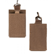 Підсумок для магазинів тактичний Mil-Tec На липучці М4/М16/AR15 Койот MAG.TASCHE SINGLE M.KLETTRÜCKEN DARK COYOTE (13496119)