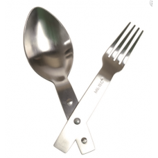 Набір столовий сталевий Ложка, Виделка Mil-Tec KLAPPESSBESTECK S/STEEL (14625000-2)