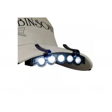 Ліхтарик тактичний Mil-Tec На кепку або Molle Чорний CAP LIGHT 5 LED SCHWARZ (15183300)