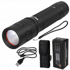 Ліхтарик Mil-Tec в чохлі + акумулятор + кабель для зарядки 500 LM STABLAMPE MT1R RECHARGE (15153000)