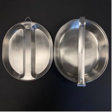 Пательня тактична Mil-Tec Нержавіюча сталь Зі складною ручкою US KOCHGESCHIRR S/STEEL (14665000)