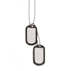 Жетон тактичний (2шт) Mil-Tec Армійський на шию жетон Із гумками One size US ERK.MARKEN-SATZ BLANK M.SILENCER (16311018)
