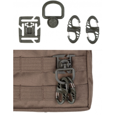 Набір карабінів тактичних Mil-Tec (4 карабіни + 2 кріплення) Олива TACTICAL SET ULTIMATE (13457601)