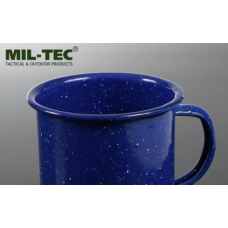 Кружка тактична Mil-Tec Емальована (ретро стиль) 350мл Синя WESTERN TRINKBEACHER EMAILLE 350ML BLAU (14609000-350)