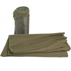 Ковдра Флісова Mil-Tec утеплена армійська 200х150см в чохлі Олива DECKE POLY-FLEECE 320GR (14426001-200-150)