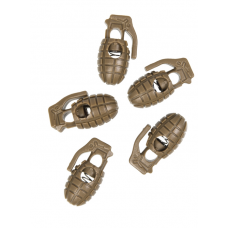 Набір стоперів для блискавки Mil-Tec Ананасові гранати Койот KORDELSTOPPER PINEAPPLE COYOTE (13458235)