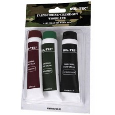Грим для обличчя Mil-Tec Кремові фарби 3 кольори TARNSCHMINKCREME SET W/L (16332000)