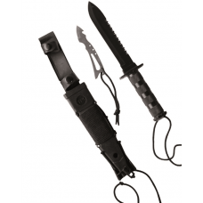 Ніж тактичний Mil-Tec Для виживання Чорний SURVIVAL MESSER (15369000)