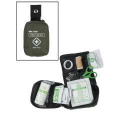 Міні аптечка тактична Mil-Tec укомплектована ПМД First Aid Kit Mini Pack Olive (16025800)
