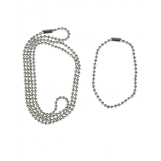 Ланцюжок для жетонів тактичних Mil-Tec 60см One size BW KUGELKETTE 60 CM NACH TL (16365000)