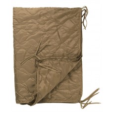 Підкладка під пончо Mil-Tec 3в1 утеплена 210х150см Coyote з чохлом (14425005)