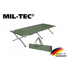 Ліжко - Розкладачка - лежак тактичне Mil-Tec Алюмінієве Складне з чохлом 190х65см Олива US TYP ALU190X65 REINFORCED (14403001)