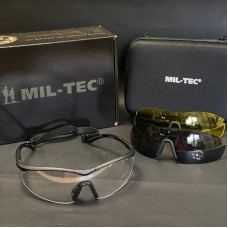 Окуляри тактичні Mil-Tec Захисні Із змінними лінзами UV400 SET ANSI EN 166 (15615600)