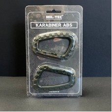Набір 2 карабіни тактичні Mil-Tec® Олива KARABINER ABS (2 ST./BLISTER) OLIV (15921001)