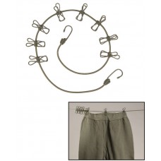 Мотузка Mil-Tec для прання із затискачами 110-250 см WÄSCHELEINE OLIV (16019000)