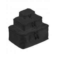 Набір підсумків органайзерів тактичних Mil-Tec 3шт Чорні NETZ POUCH-SET 3-TLG.SCHWARZ (16003802)