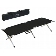 Ліжко - розкладачка - лежак тактичне Mil-Tec алюмінієве 190х65см з чохлом до 120кг US Style Alu Black (14402002)