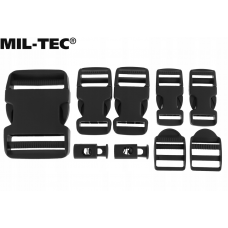 Набір фастексів Mil-Tec Пряжки 9шт. Чорні OD BUCKLE SET (13458002)