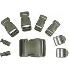 Набір фастексів Mil-Tec Пряжки 9шт. Олива OD BUCKLE SET (13458001)