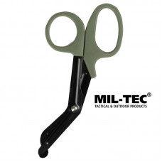 Ножиці тактичні Mil-Tec® Бандажні VERBANDSCHERE 18,5CM GRIFFE OLIV (16024101)