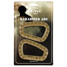 Набір 2 карабіни тактичні Mil-Tec® KARABINER ABS (2 ST./BLISTER) COYOTE (15921005)