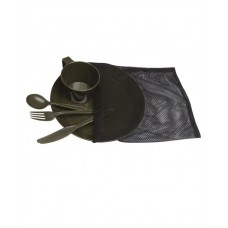 Набір посуду столовий армійський Mil-Tec Camp Set Plastic Olive (14681000)