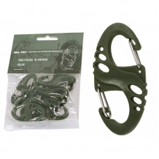 Набір карабінів тактичних Mil-Tec 10шт. Tactical S-hook Olive (13458401)