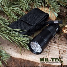 Ліхтарик Mil-Tec з чохлом 20 люмен 12 LED FLASHLIGHT BLACK (15151002)