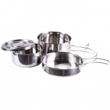 Набір посуду Mil-Tec Неіржавка сталь Cook set stainless steel 4-pcs. (14648100)