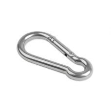 Карабін тактичний Mil-Tec нержавіюча сталь 8см Stainless Steel Carabiner (15924080)