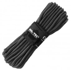 Паракорд тактичний Mil-Tec Мотузка паракордова Commando line 9мм x 15м Black (15941002-009-15)