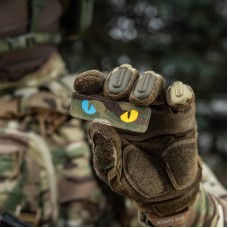 Патч M-Tac нашивка 8х2,5 см Cat Eyes Laser Cut Multicam/Yellow/Blue/GID (51494998)