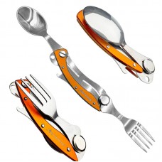 Мультитул столовий польовий JB Tactical 4в1 Travel Kit Orange (JB-MLT-0012-ORG)