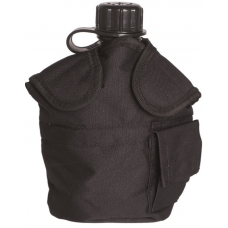 Підсумок для фляги Mil-Tec чохол Canteen Pouch Molle Black (13493402)