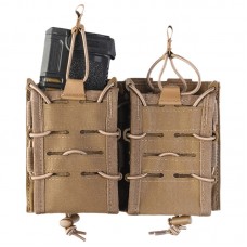 Підсумок подвійний Mil-Tec для магазинів Open Top Flex Magazine Pouch Double Coyote (13497419)