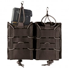 Підсумок подвійний Mil-Tec для магазинів Open Top Flex Magazine Pouch Double Black (13497402)