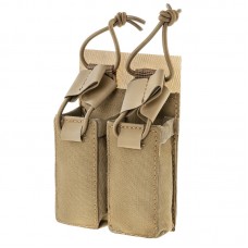 Підсумок Mil-Tec 2 магазини пістолета Pouch with Hook&Loop Backside Coyote (13495819)