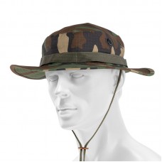 Панама тактична Mil-Tec Cotton Ripstop Hat L Woodland (12325020-904-L)