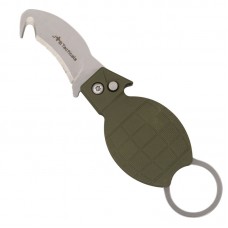 Ніж тактичний JB Tactical 4в1 гачок, свисток, відкривачка Automatic Knife Green (JB-KNF-0018-GRN)