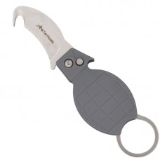 Ніж тактичний JB Tactical 4в1 гачок, свисток, відкривачка Automatic Knife Gray (JB-KNF-0018-GRY)