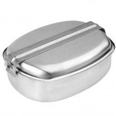 Набір посуду тактичний Mil-Tec Нержавіюча сталь 2-piece Steel French Mess Kit (14666000)